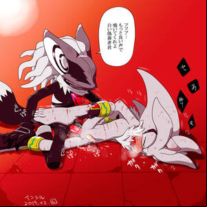 Infinite Gay Sex - Rule 34 - anal anal sex big ears blood canid canine claws clothing cum cum  inside erection eulipotyphlan footwear forced gay gloves hedgehog infinite  (sonic) japanese text male mammal mask muimuitoby (artist)